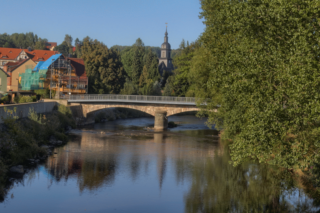 Fl�ha an der Kirchenbr�ckke in Fl�ha